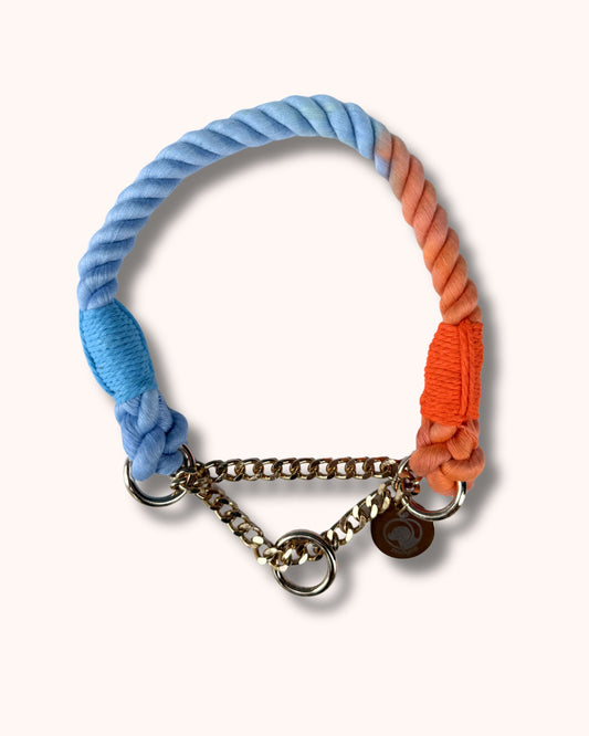 Rope Collar - Multicolor Orange Blue