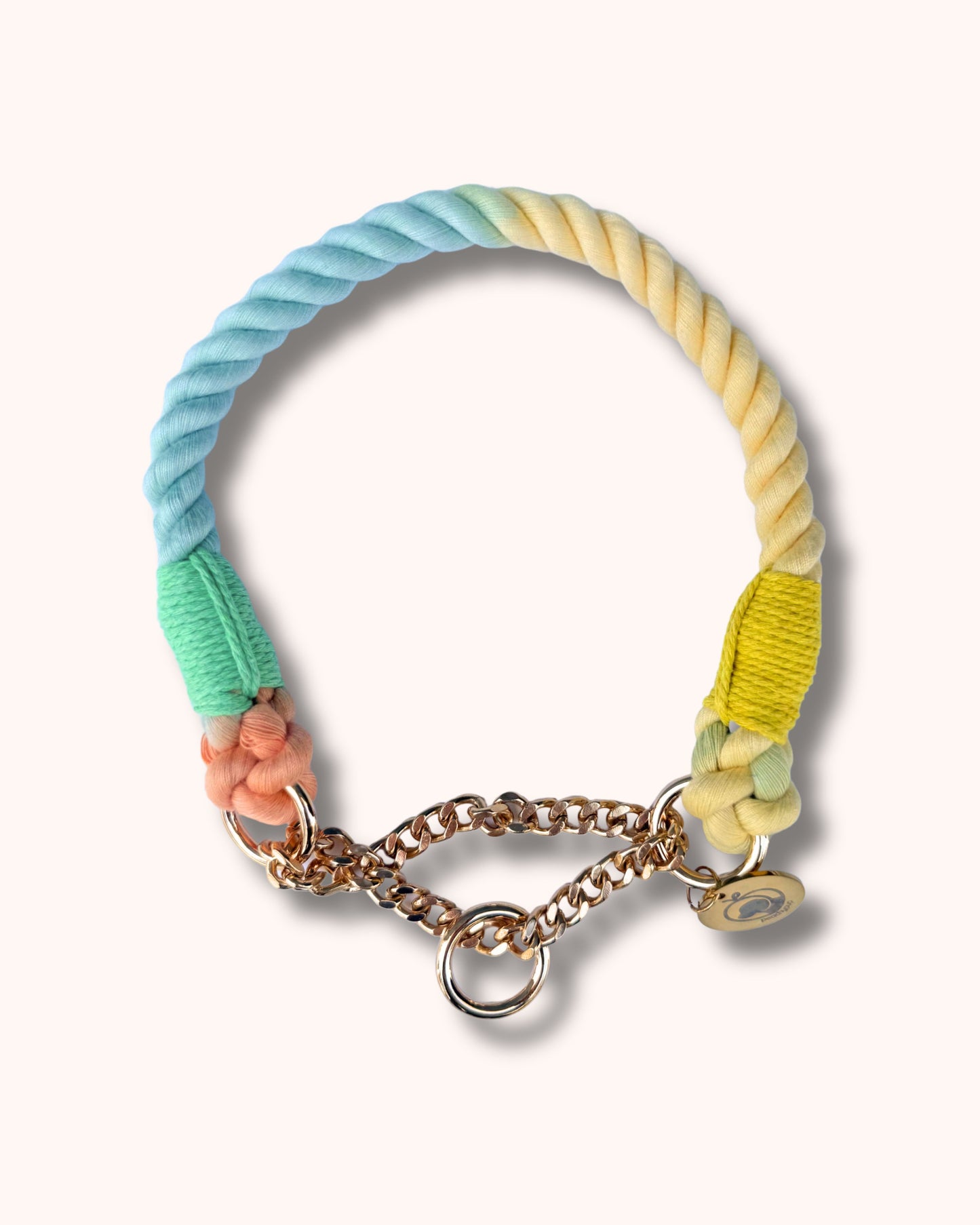 Rope Collar - Multicolor Yellow Green