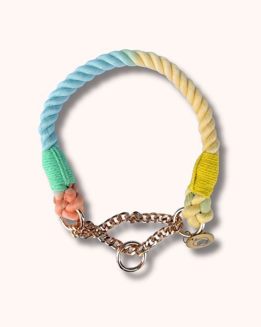 Rope Collar - Multicolor Yellow Green